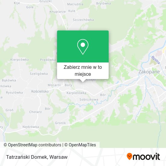 Mapa Tatrzański Domek