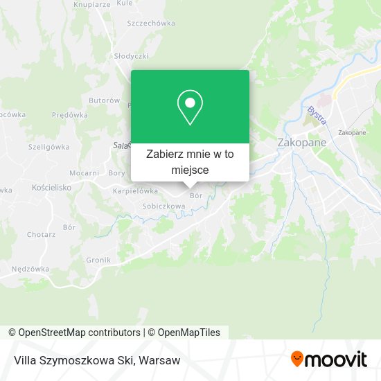 Mapa Villa Szymoszkowa Ski