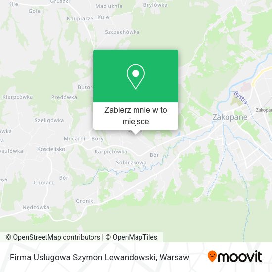 Mapa Firma Usługowa Szymon Lewandowski