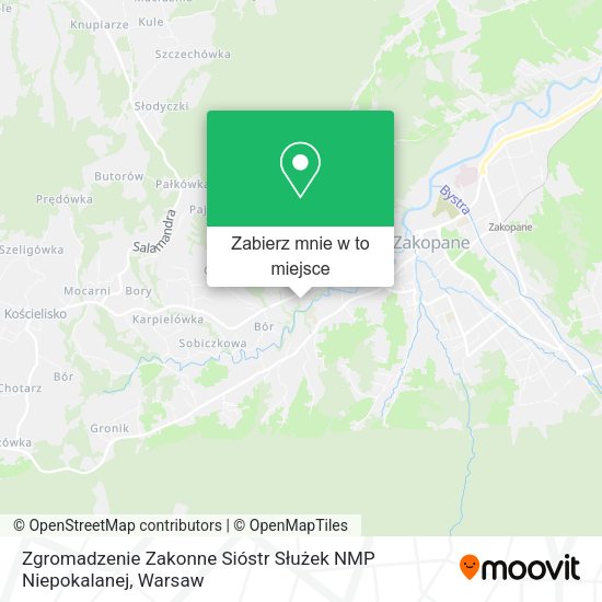 Mapa Zgromadzenie Zakonne Sióstr Służek NMP Niepokalanej