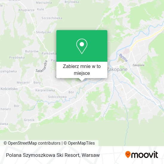 Mapa Polana Szymoszkowa Ski Resort