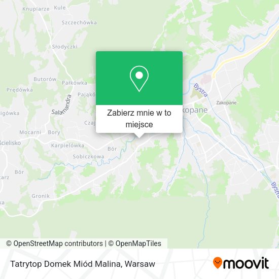 Mapa Tatrytop Domek Miód Malina