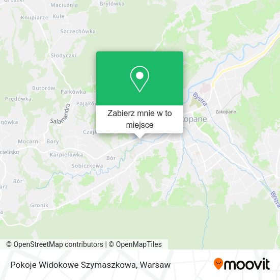 Mapa Pokoje Widokowe Szymaszkowa