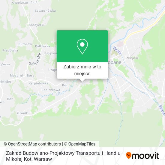 Mapa Zakład Budowlano-Projektowy Transportu i Handlu Mikołaj Kot