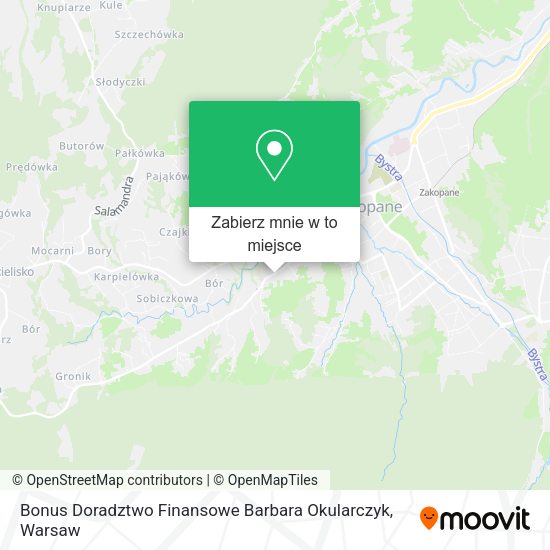 Mapa Bonus Doradztwo Finansowe Barbara Okularczyk