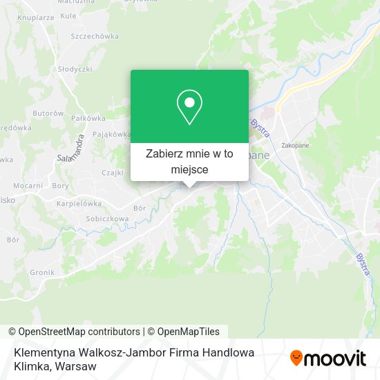 Mapa Klementyna Walkosz-Jambor Firma Handlowa Klimka