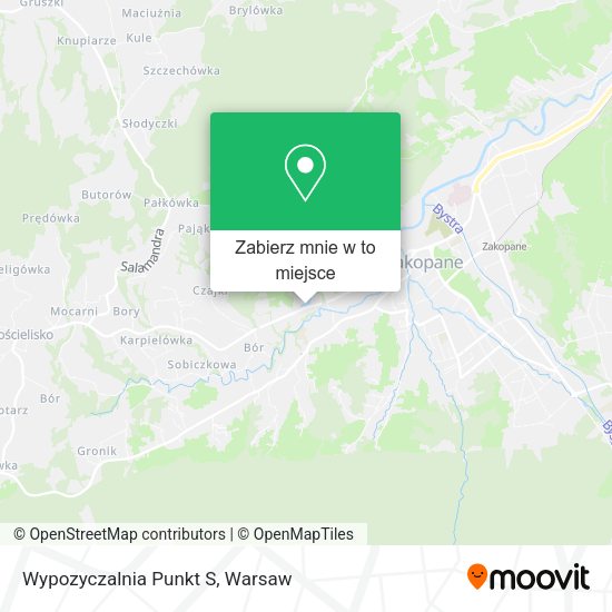 Mapa Wypozyczalnia Punkt S