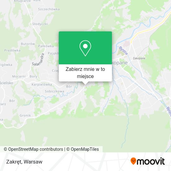 Mapa Zakręt