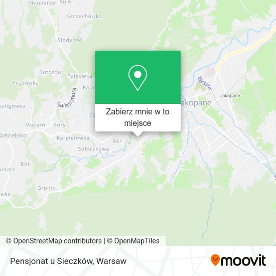 Mapa Pensjonat u Sieczków