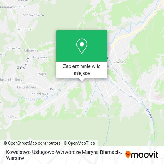 Mapa Kowalstwo Usługowo-Wytwórcze Maryna Biernacik