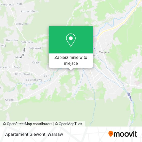 Mapa Apartament Giewont