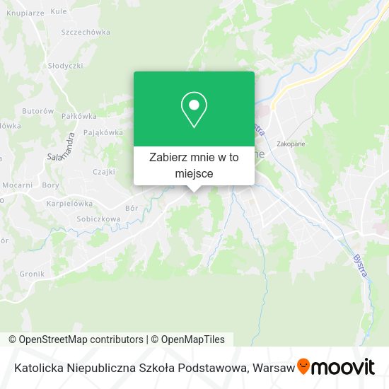 Mapa Katolicka Niepubliczna Szkoła Podstawowa