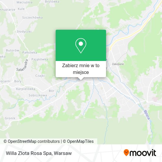 Mapa Willa Zlota Rosa Spa