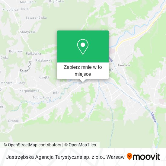 Mapa Jastrzębska Agencja Turystyczna sp. z o.o.