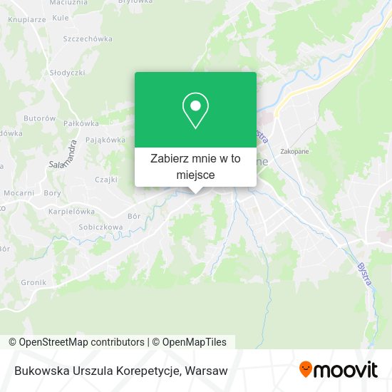 Mapa Bukowska Urszula Korepetycje