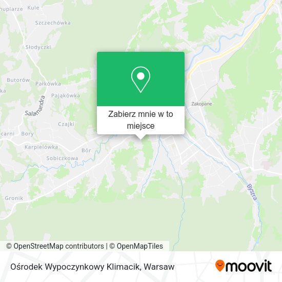 Mapa Ośrodek Wypoczynkowy Klimacik