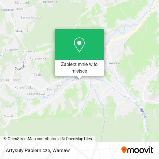 Mapa Artykuly Papiernicze