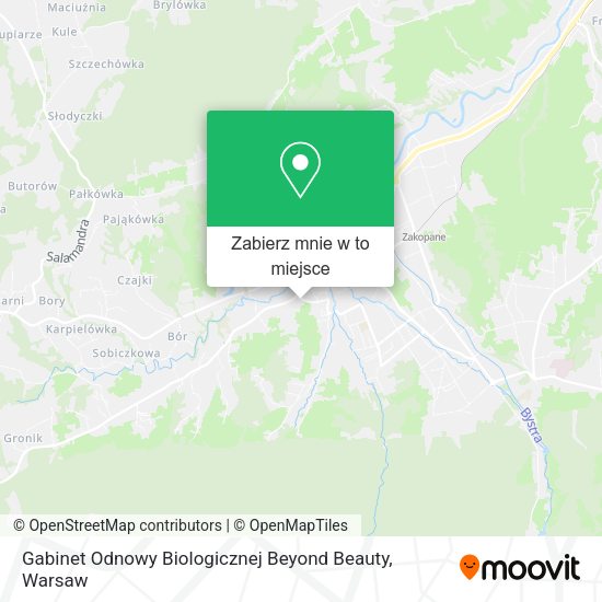 Mapa Gabinet Odnowy Biologicznej Beyond Beauty