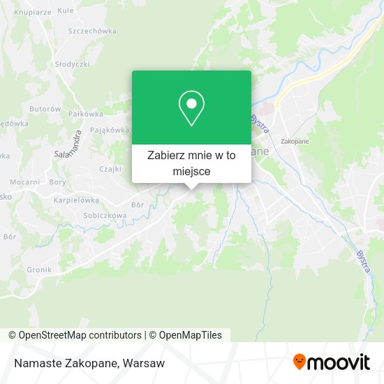 Mapa Namaste Zakopane