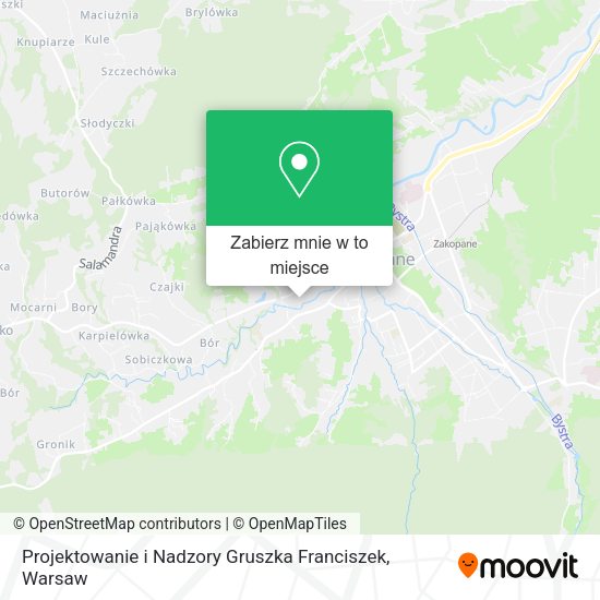 Mapa Projektowanie i Nadzory Gruszka Franciszek