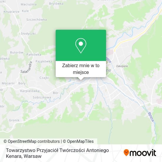 Mapa Towarzystwo Przyjaciół Twórczości Antoniego Kenara