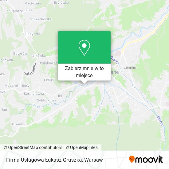 Mapa Firma Usługowa Łukasz Gruszka