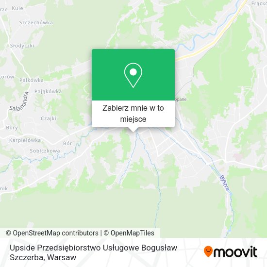 Mapa Upside Przedsiębiorstwo Usługowe Bogusław Szczerba