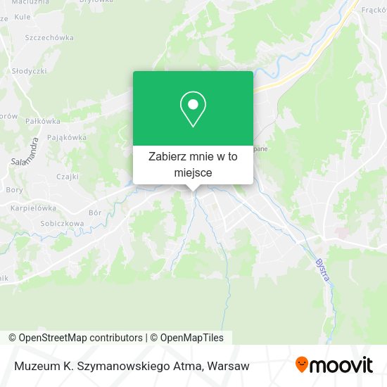 Mapa Muzeum K. Szymanowskiego Atma