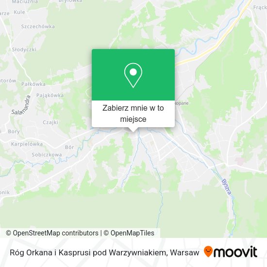 Mapa Róg Orkana i Kasprusi pod Warzywniakiem