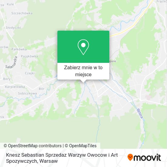 Mapa Knesz Sebastian Sprzedaz Warzyw Owocow i Art Spozywczych