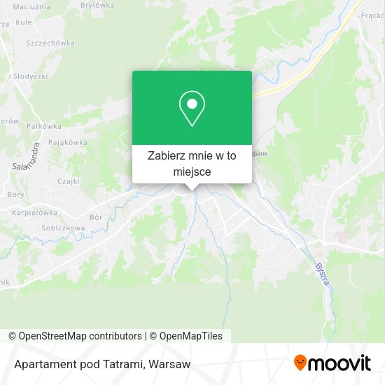 Mapa Apartament pod Tatrami