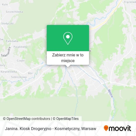 Mapa Janina. Kiosk Drogeryjno - Kosmetyczny