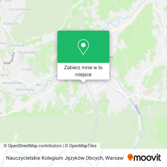 Mapa Nauczycielskie Kolegium Języków Obcych