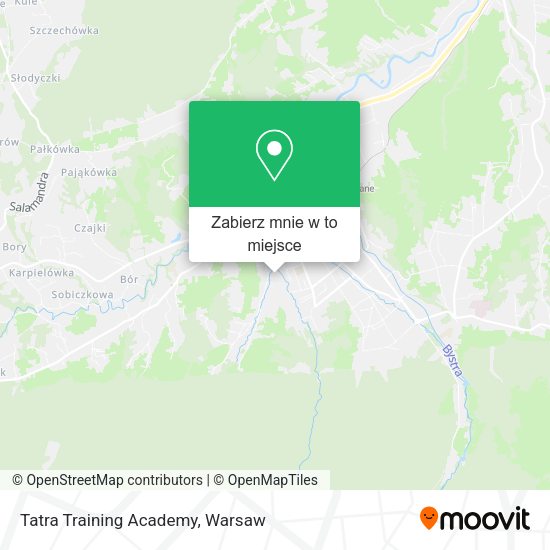 Mapa Tatra Training Academy