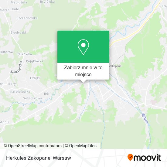 Mapa Herkules Zakopane