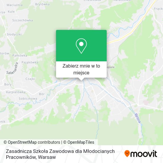 Mapa Zasadnicza Szkoła Zawodowa dla Młodocianych Pracowników