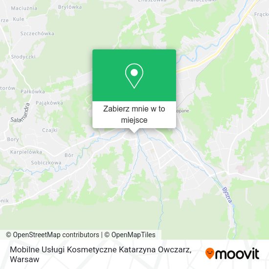 Mapa Mobilne Usługi Kosmetyczne Katarzyna Owczarz