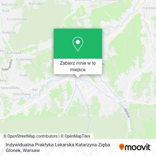 Mapa Indywidualna Praktyka Lekarska Katarzyna Zięba Glonek