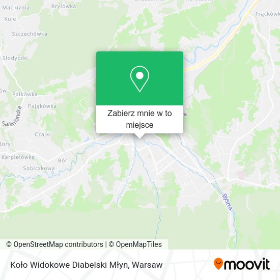 Mapa Koło Widokowe Diabelski Młyn