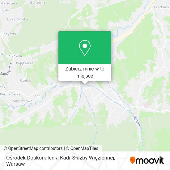 Mapa Ośrodek Doskonalenia Kadr Służby Więziennej