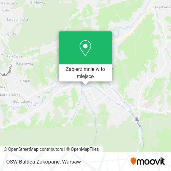 Mapa OSW Baltica Zakopane