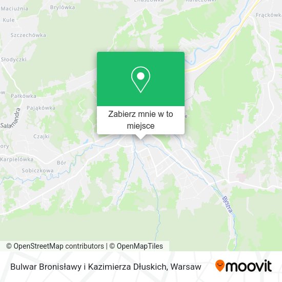 Mapa Bulwar Bronisławy i Kazimierza Dłuskich