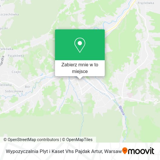 Mapa Wypozyczalnia Plyt i Kaset Vhs Pajdak Artur