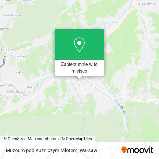 Mapa Muzeum pod Kuźniczym Młotem