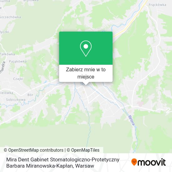 Mapa Mira Dent Gabinet Stomatologiczno-Protetyczny Barbara Miranowska-Kapłan