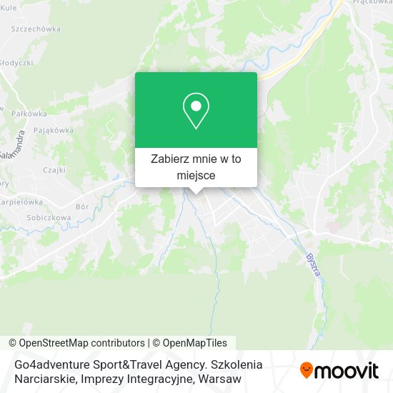 Mapa Go4adventure Sport&Travel Agency. Szkolenia Narciarskie, Imprezy Integracyjne