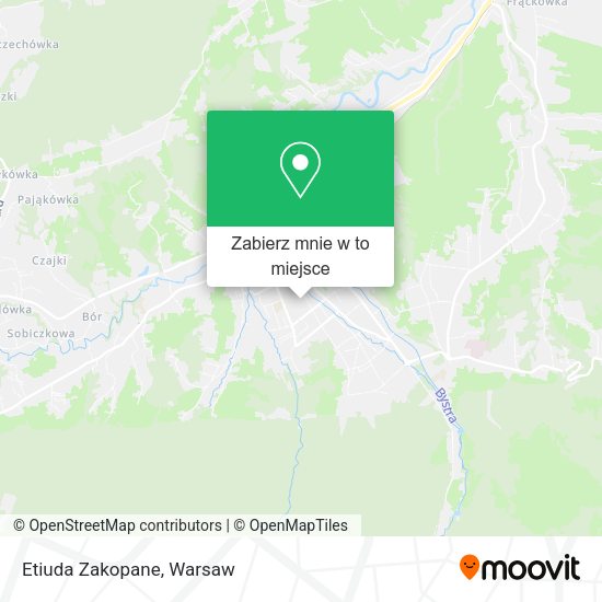 Mapa Etiuda Zakopane