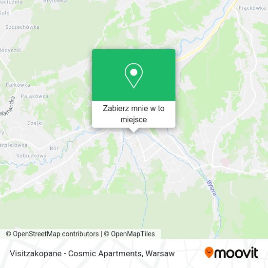 Mapa Visitzakopane - Cosmic Apartments