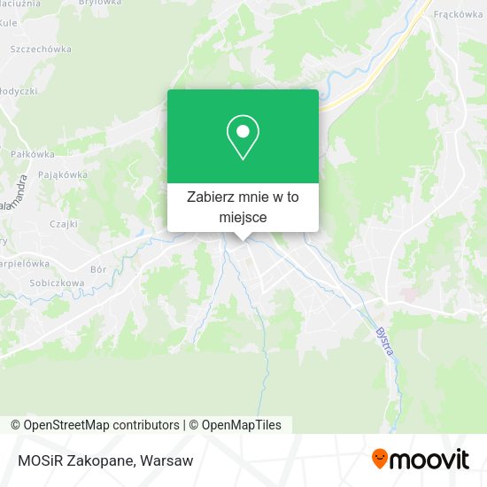 Mapa MOSiR Zakopane