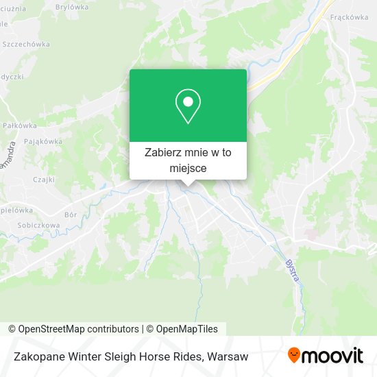 Mapa Zakopane Winter Sleigh Horse Rides